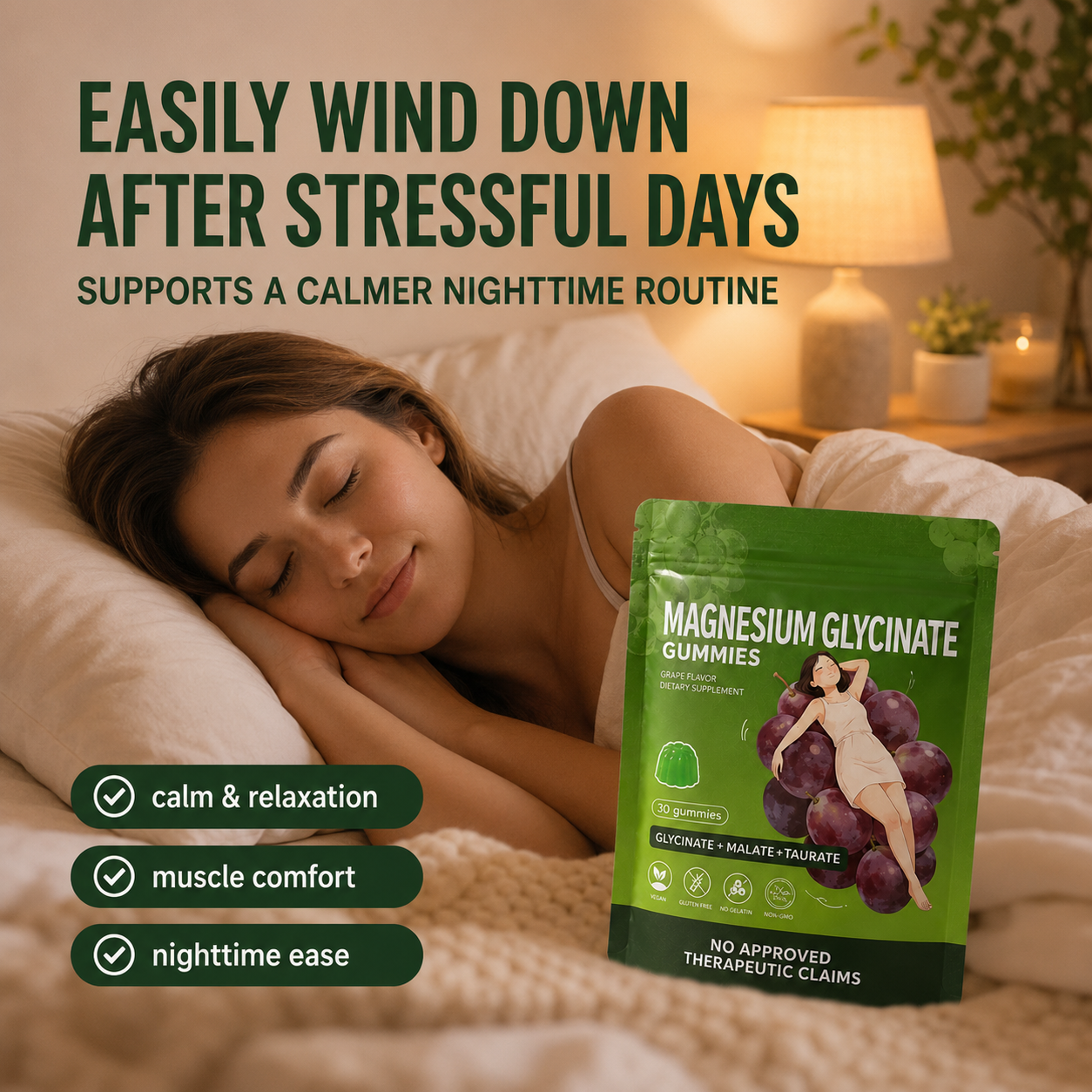 Magnesium Glycinate NightCalm Gummies